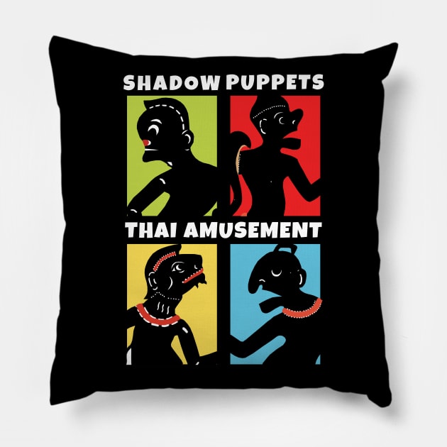 Shadow Puppets Pillow by KewaleeTee