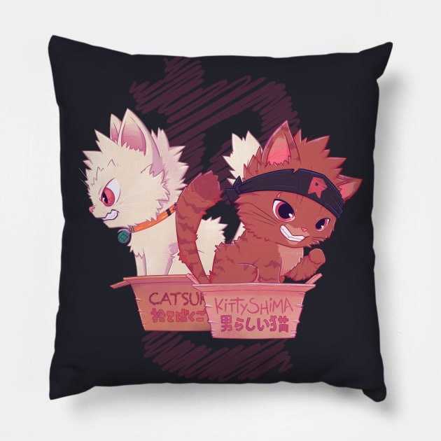 Kittybaku Pillow by Susto