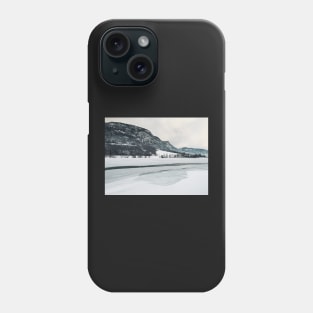 Frozen Lake in Snow-Covered Norwegian Winter Landscape Phone Case