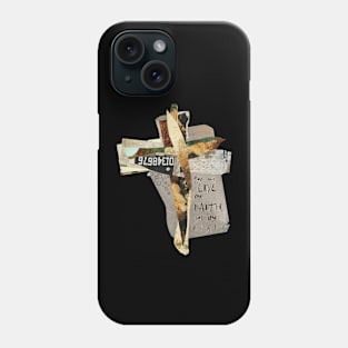 Religious Cross Art 2 Corinthians 5v7 live by faith not by sight Phone Case