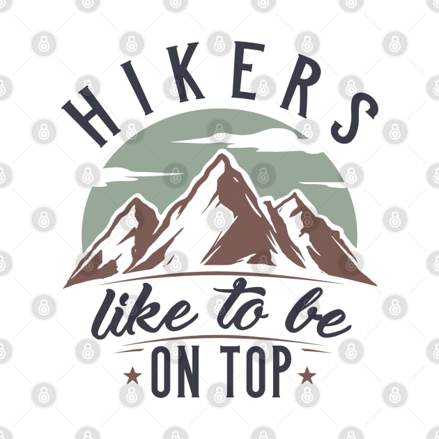 Hikers Like To Be On Top by LuckyFoxDesigns