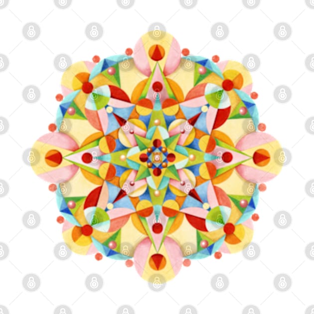 Pastel Carousel Mandala by PatriciaSheaArt