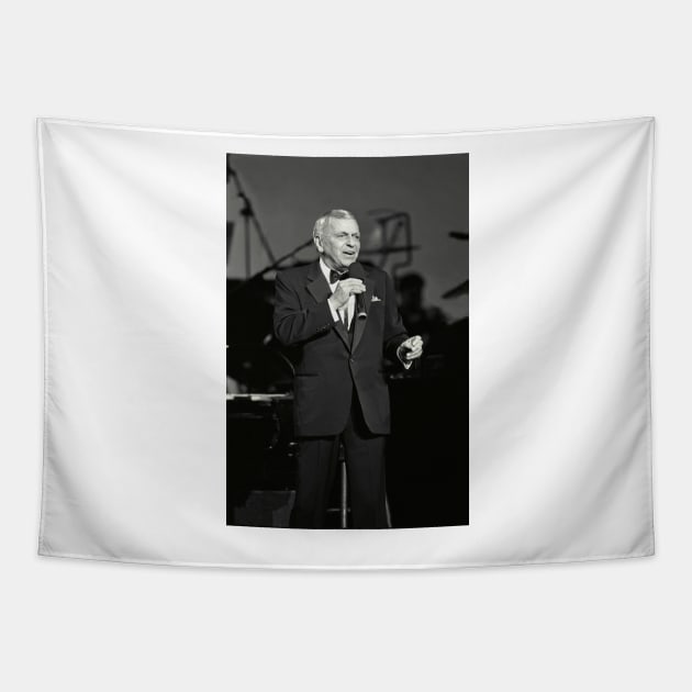 Frank Sinatra BW Photograph Tapestry by Concert Photos