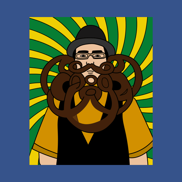 Crazy Long Beard Hipster by flofin