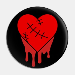 Bleeding Human Heart Pin