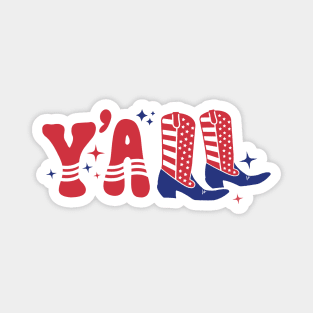 Western America 4th Of July Gift Magnet