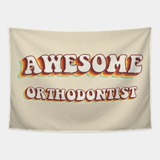 Awesome Orthodontist - Groovy Retro 70s Style Tapestry