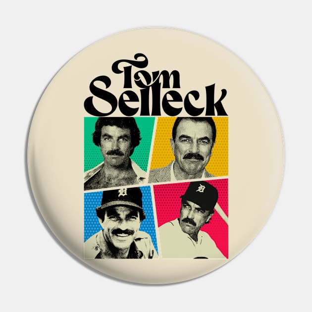 tom selleck Comic vintage Pin by sepatubau77