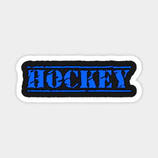 HOCKEY BOLD ENFORCER TEXT Magnet