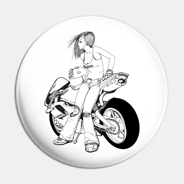 MotoGirl Pin by rodgergise