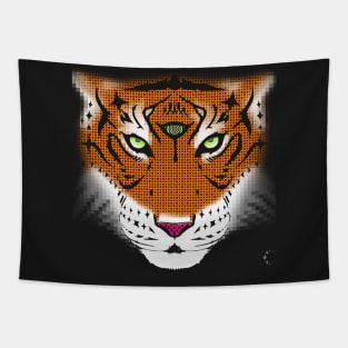 Third Eye of the Tiger | Half Tone Tapestry