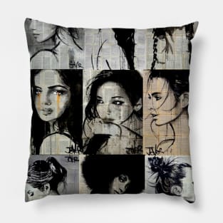 9 Forgotten Faces Pillow