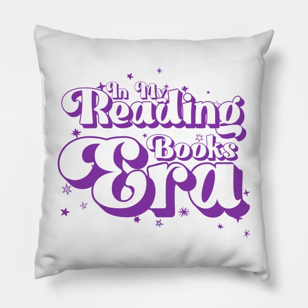 In My Reading Books Era Teachers Autism Awareness Book Lover purple T-Shirt Pillow by TareQ-DESIGN