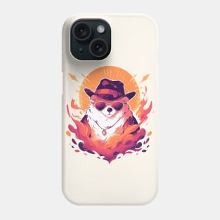 A fancy bear ready for the summer Phone Case