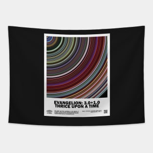 minimal_Evangelion: 3.0+1.0 Thrice Upon a Time Abstract Circular Art Anime Tapestry