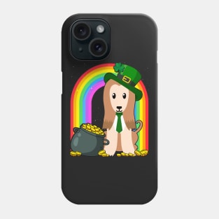 Afghan Hound Rainbow Irish Clover St Patrick Day Dog Gift product Phone Case