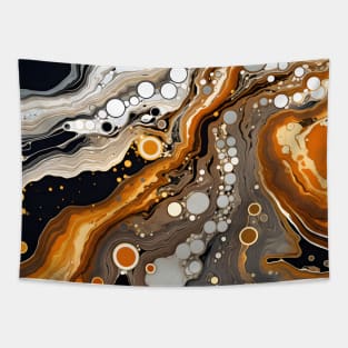 Ethereal Earthtone Swirl Abstract Tapestry