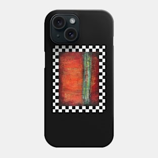 Copper on Checkered Background Phone Case