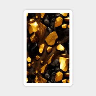 Gold nuggets Magnet