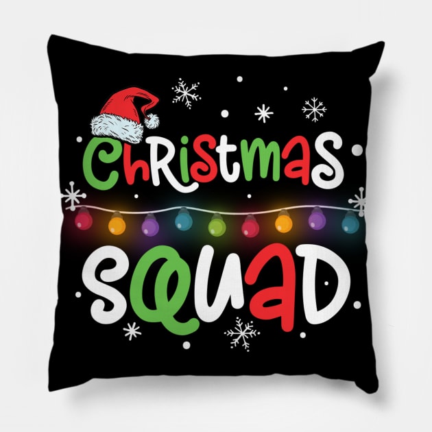 Merry Christmas Squad Pillow by Soema