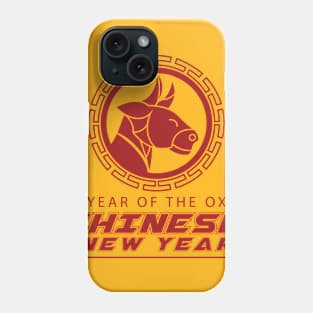 Year of The Ox Head Mascot Phone Case