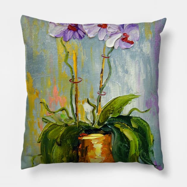 Orchid Pillow by OLHADARCHUKART