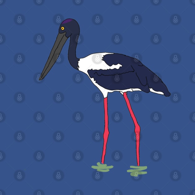 Colored Stork by wanungara