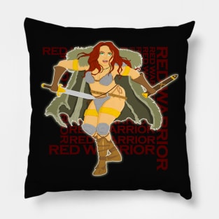 Red Warrior Pillow