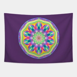 Hypnotic Corolla Mandala Tapestry