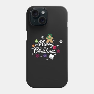 Merry Christmas Board Game Pieces - Christmas board game design- Gaming Art Phone Case