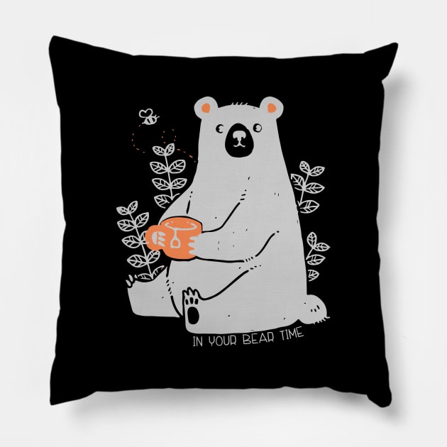 'In Your Bear Time' Animal Conservation Shirt Pillow by ourwackyhome
