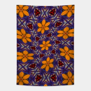 Glass Flower Pattern Tapestry