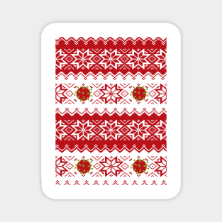 Corona Virus Ugly Christmas Sweater Magnet