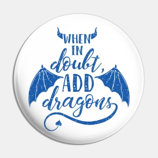 Dragons in Blue Pin