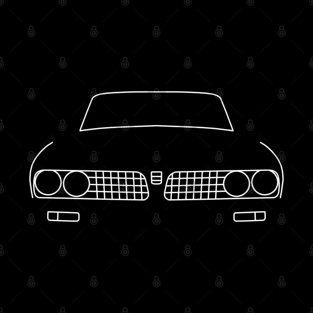 Triumph Dolomite Sprint outline graphic (white) by soitwouldseem