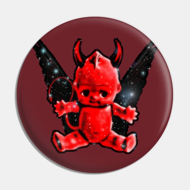 Kewpie Devil Pin by Lewd Crude Never Rude