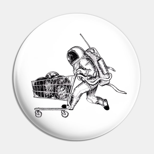 astronaut Pin by rudoi