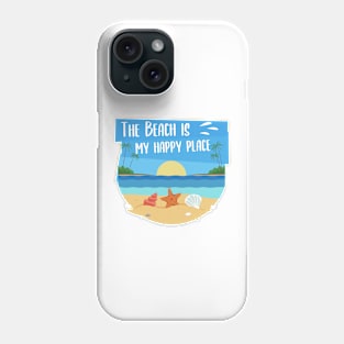 The Beach is my happy place Phone Case