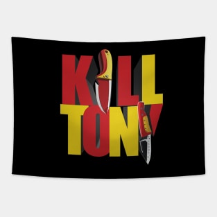 Kill Tony Slick Logo Fan Design in Yellow & Red Tapestry