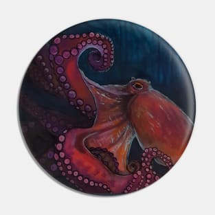 Giant Pacific Octopus Pin