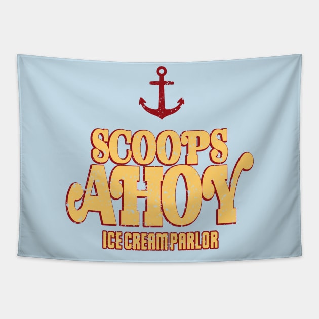 STRANGER THINGS 3: SCOOPS AHOY GRUNGE STYLE Tapestry by FunGangStore