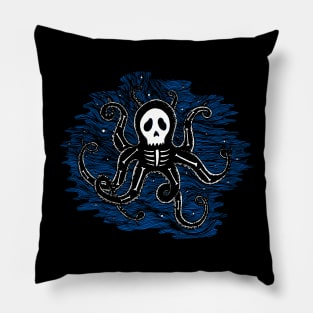 Skelly Octopus Pillow