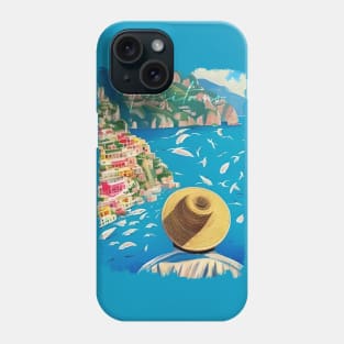 Tourist in a Surrealistic Positano Phone Case