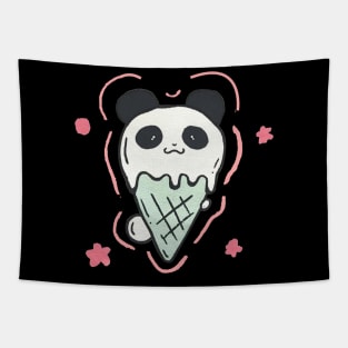 cute little panda Tapestry