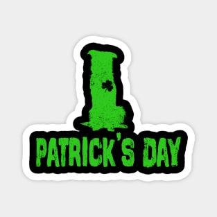 Border collie Irish Clover St Patrick Day Dog Magnet