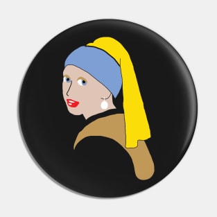 Girl with a Pearl Earring Minimized Pin