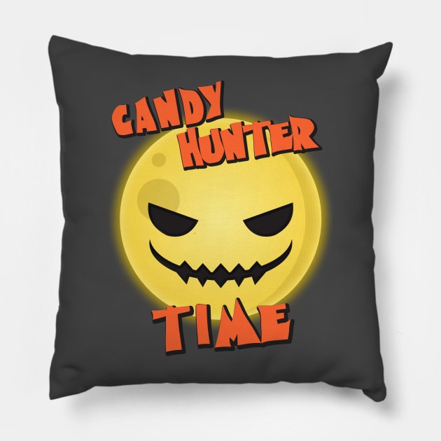 Candy Hunter Time Pillow by jeshiolip