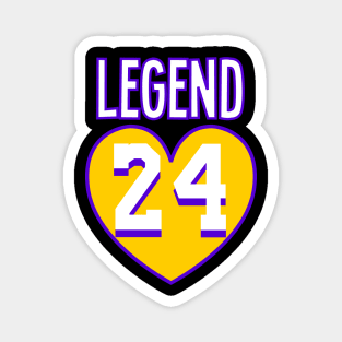 Legend 24 LA Basketball Design Magnet