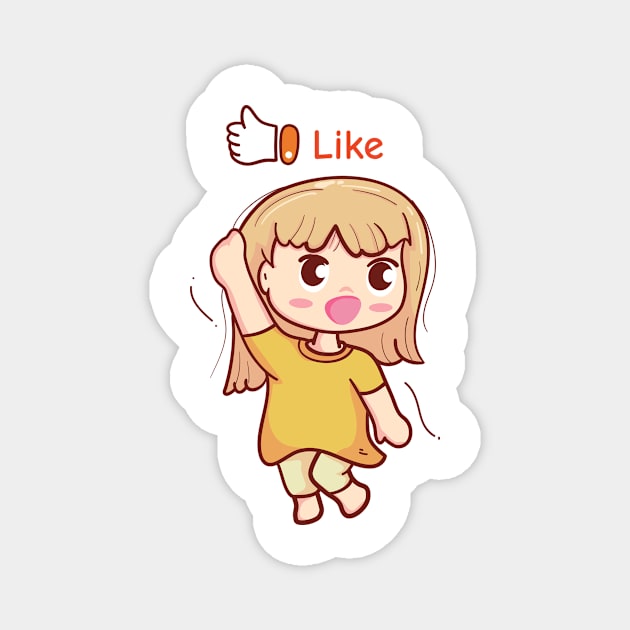 like thumb and youtuber Magnet by MAAQ Design