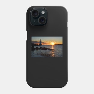 Fort Pickering Lighthouse Winter Island Salem MA Sunrise Phone Case